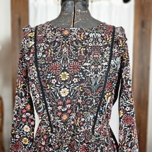 LC Lauren Conrad black floral dress.